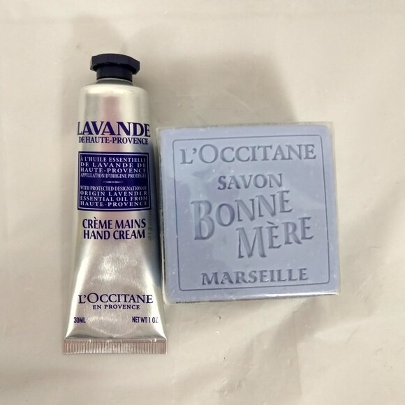 L'Occitane Lavender Hand Cream & Savon Body Soap 30ML X 2 NEW - Picture 2 of 5